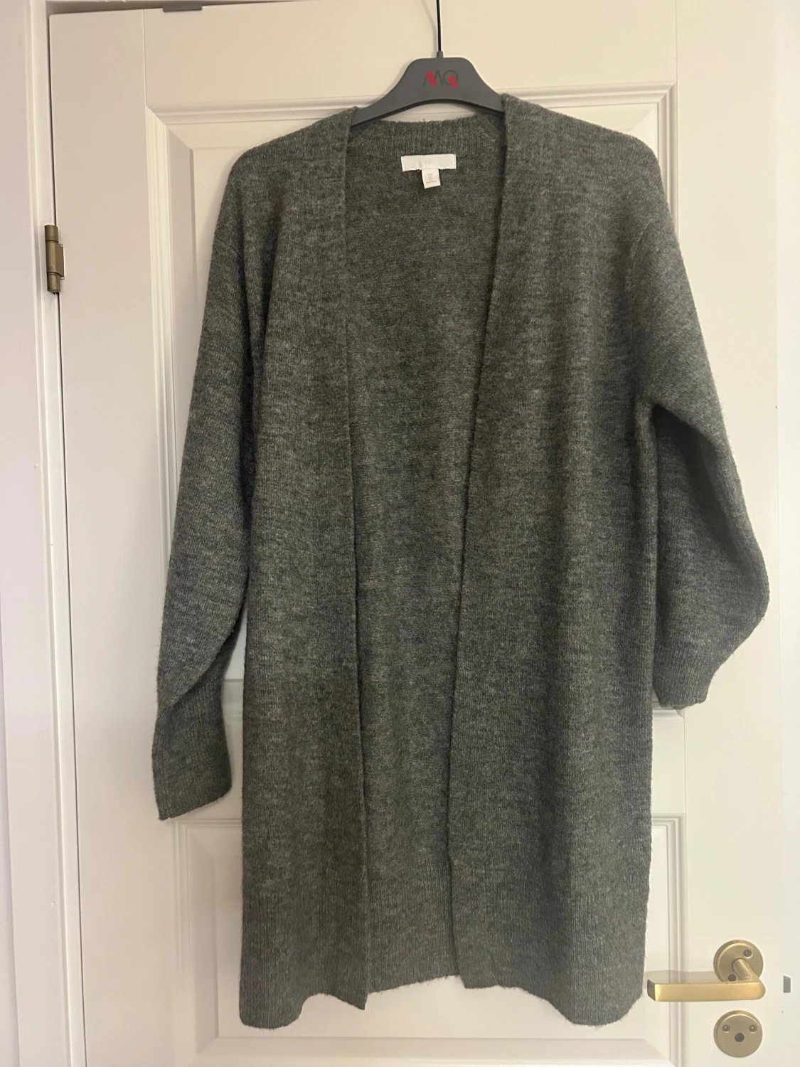 Ny! Grå lång kofta stickad  från H&M Stl xs - 5