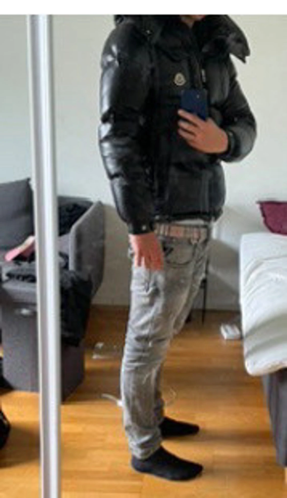 Svart Moncler pufferjacka herr - 3