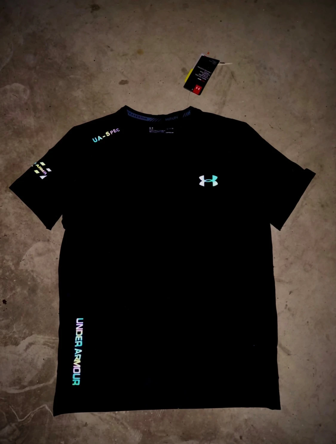 Svart Under Armour t-shirt med tryck - 1