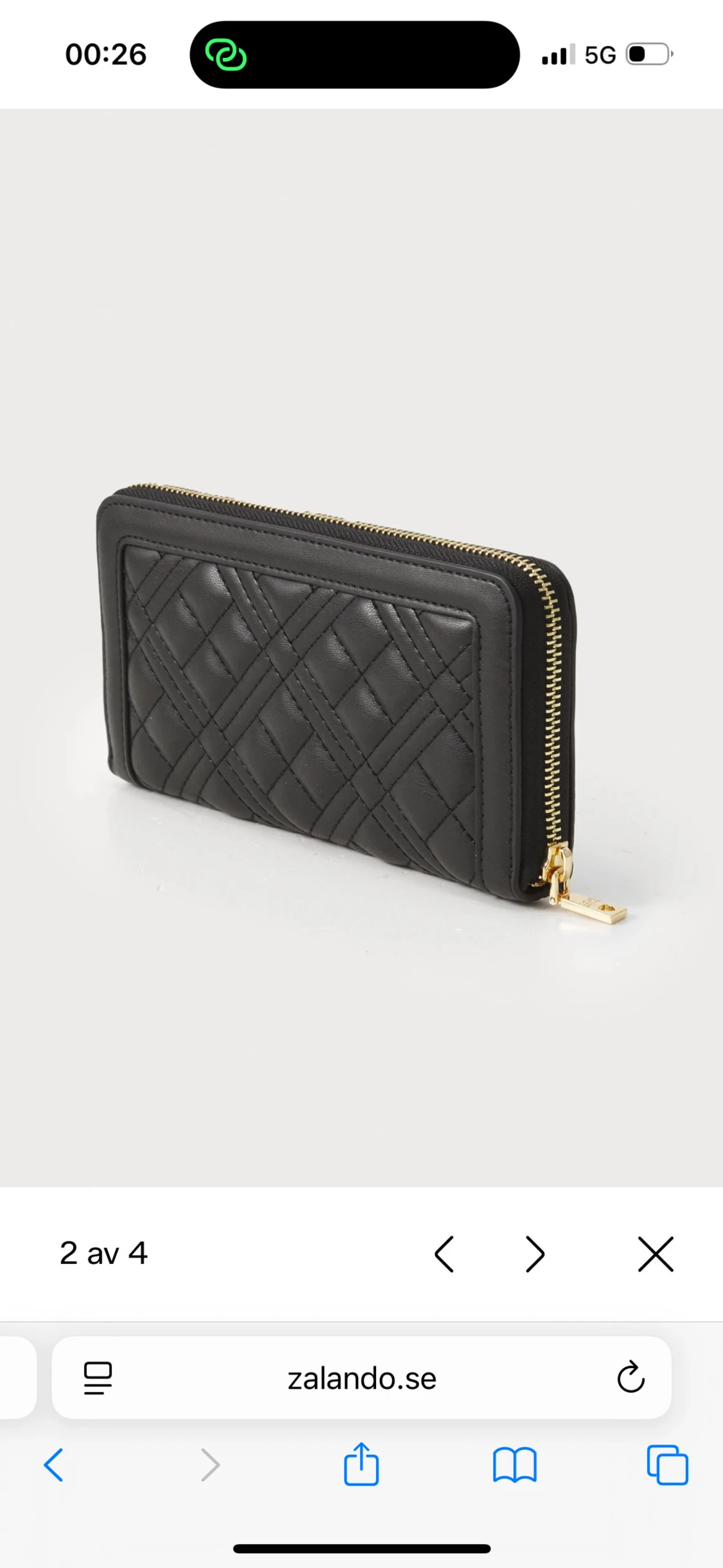 Svart quiltad plånbok Love Moschino - 1