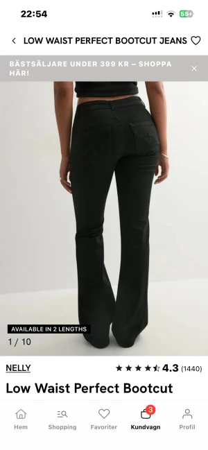 Nelly bootcut jeans - Ångrar min storlek så säljer dom, är jättefina och helt som nya