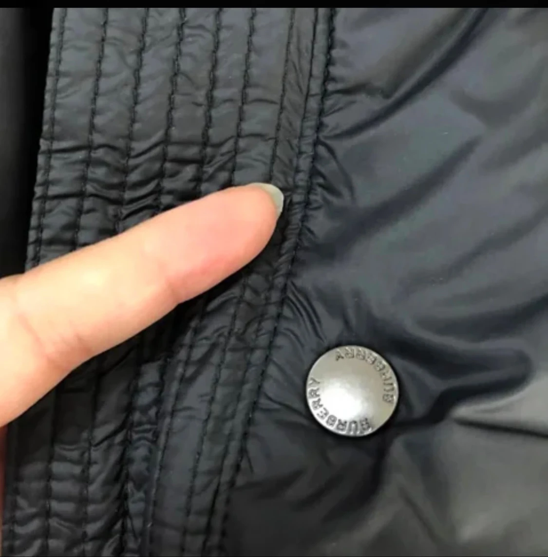 Svart burberry jacka  - 6