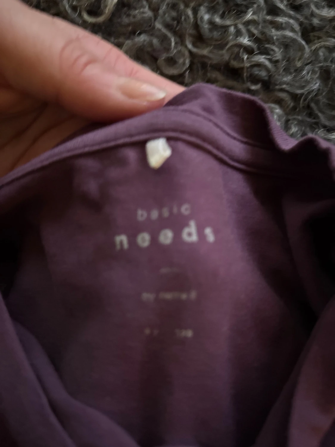 Lila volangklänning med matchande tuffa leggings NAME IT  - 2