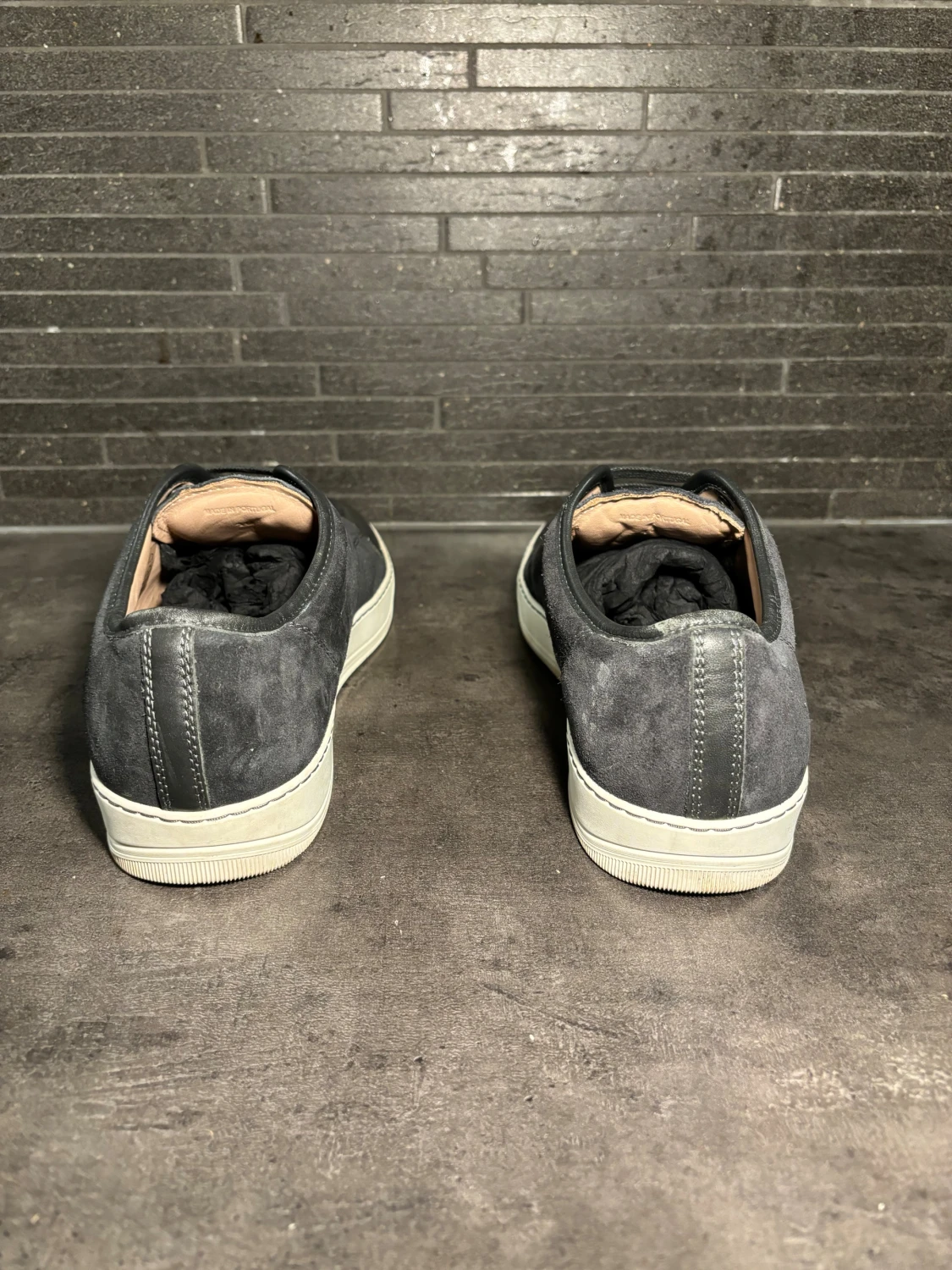 Mörkgrå Lanvin med lackad tå - 3