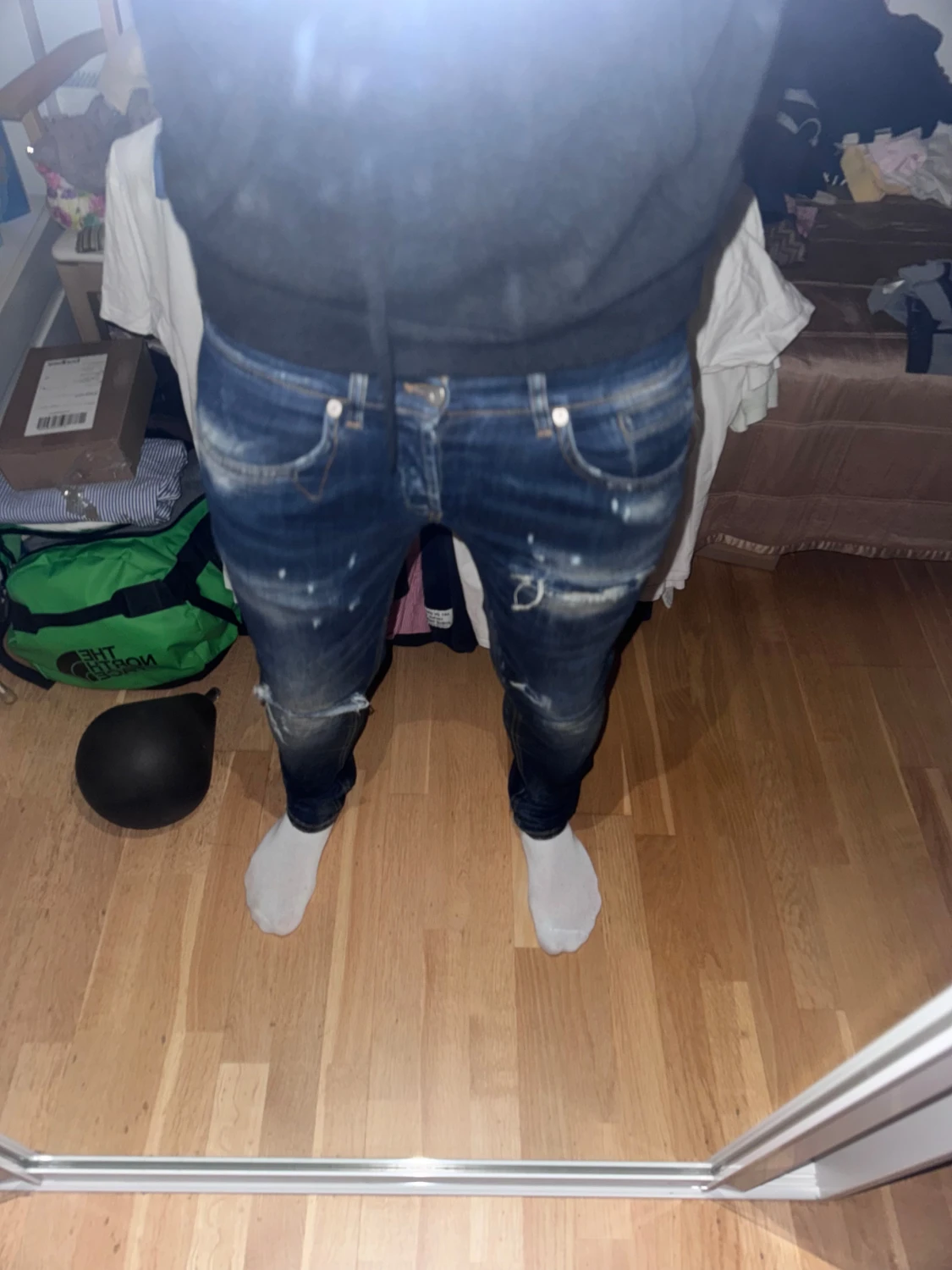 Dondup jeans -mörkblå distressed - 2
