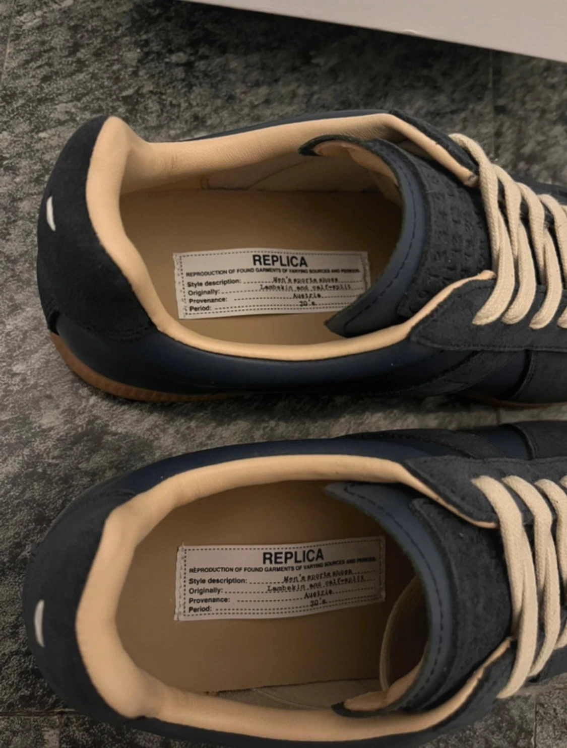 Maison Margiela gats sneakers navy - 2