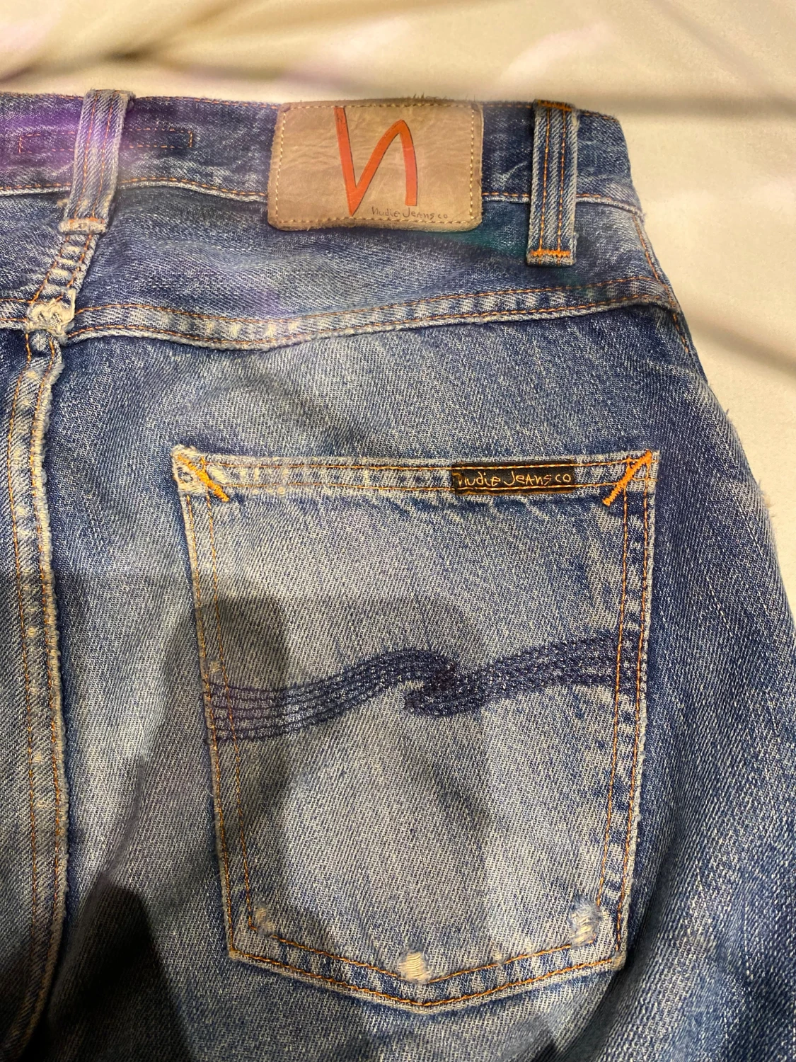 Nudie Jeans Loose Leif blå jeans W26 L30 - 6