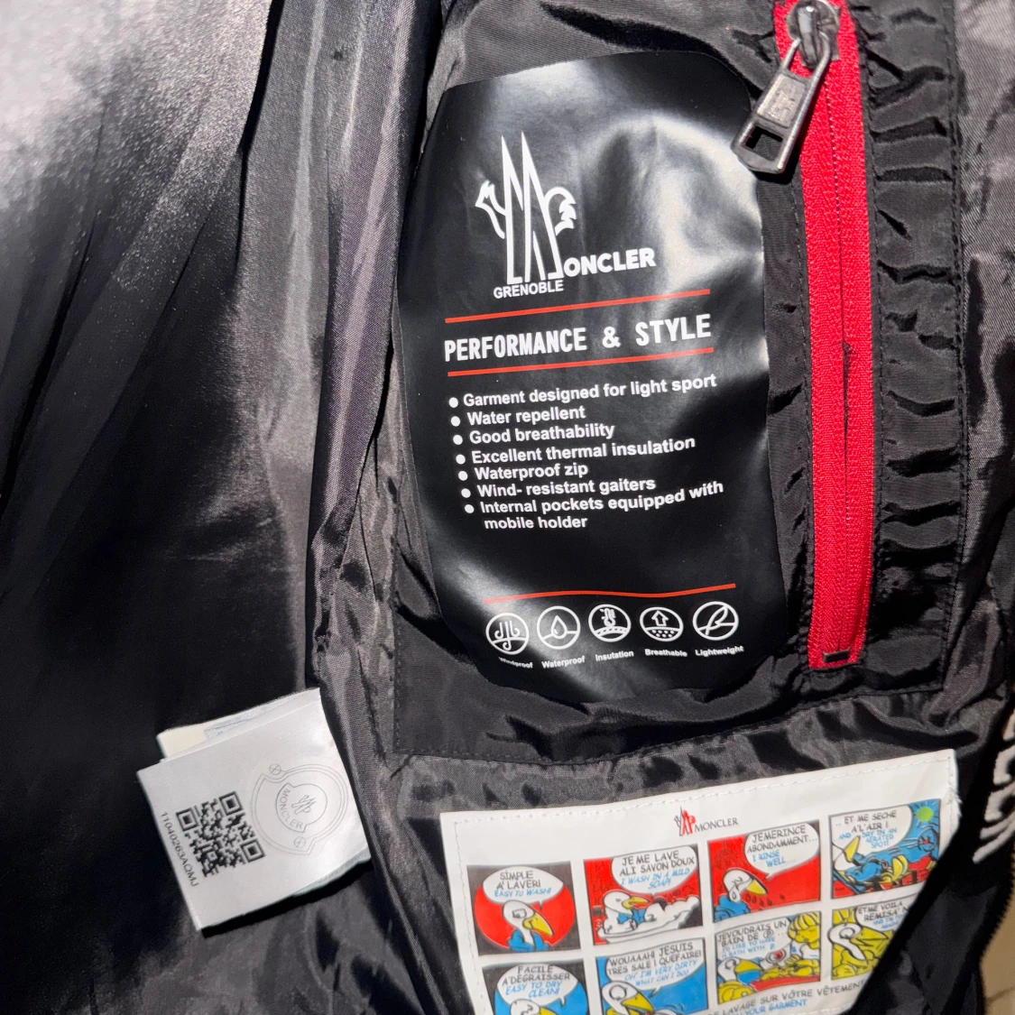 Svart Moncler pufferjacka  - 3