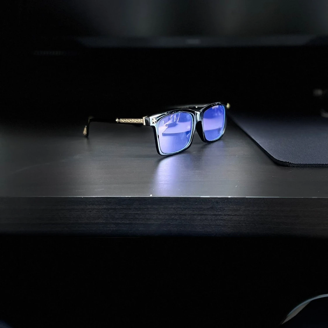 Svarta glasögon Chrome Hearts - 4