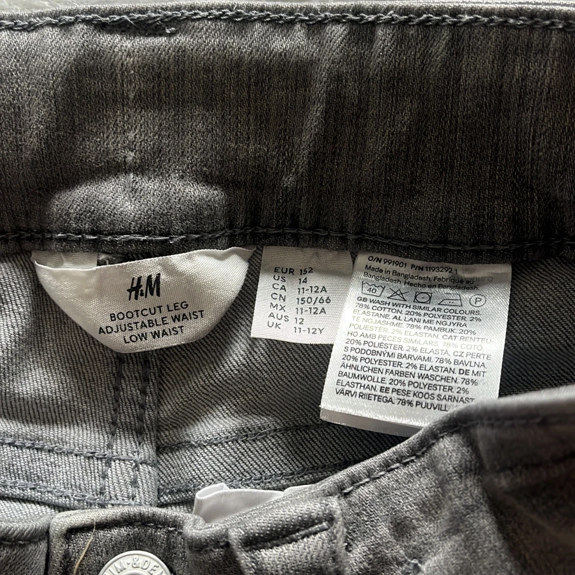 Grå bootcut jeans - 4