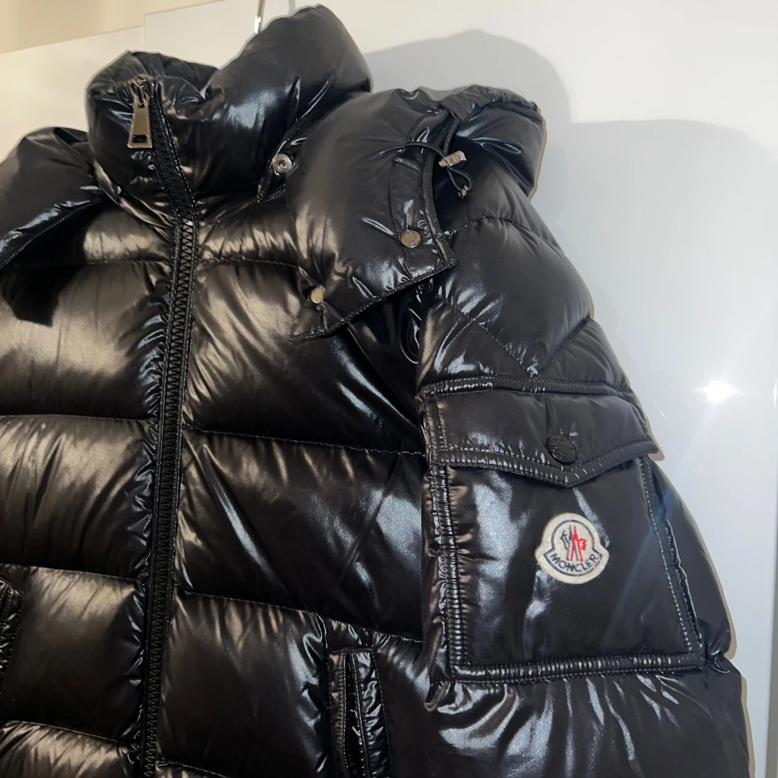 Svart Moncler pufferjacka dam - 1