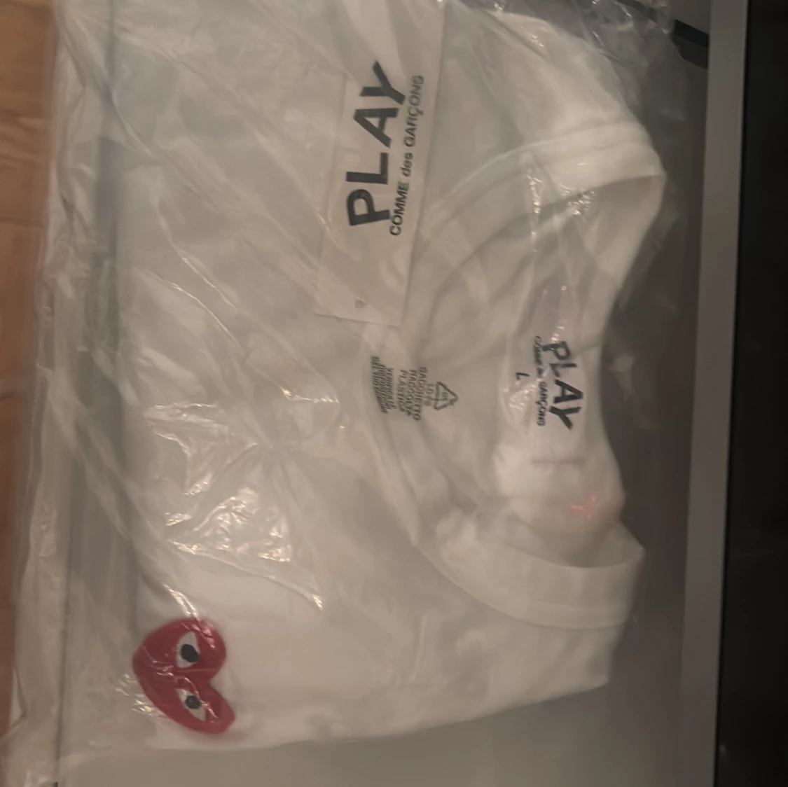 Vit t-shirt Comme des Garçons Play