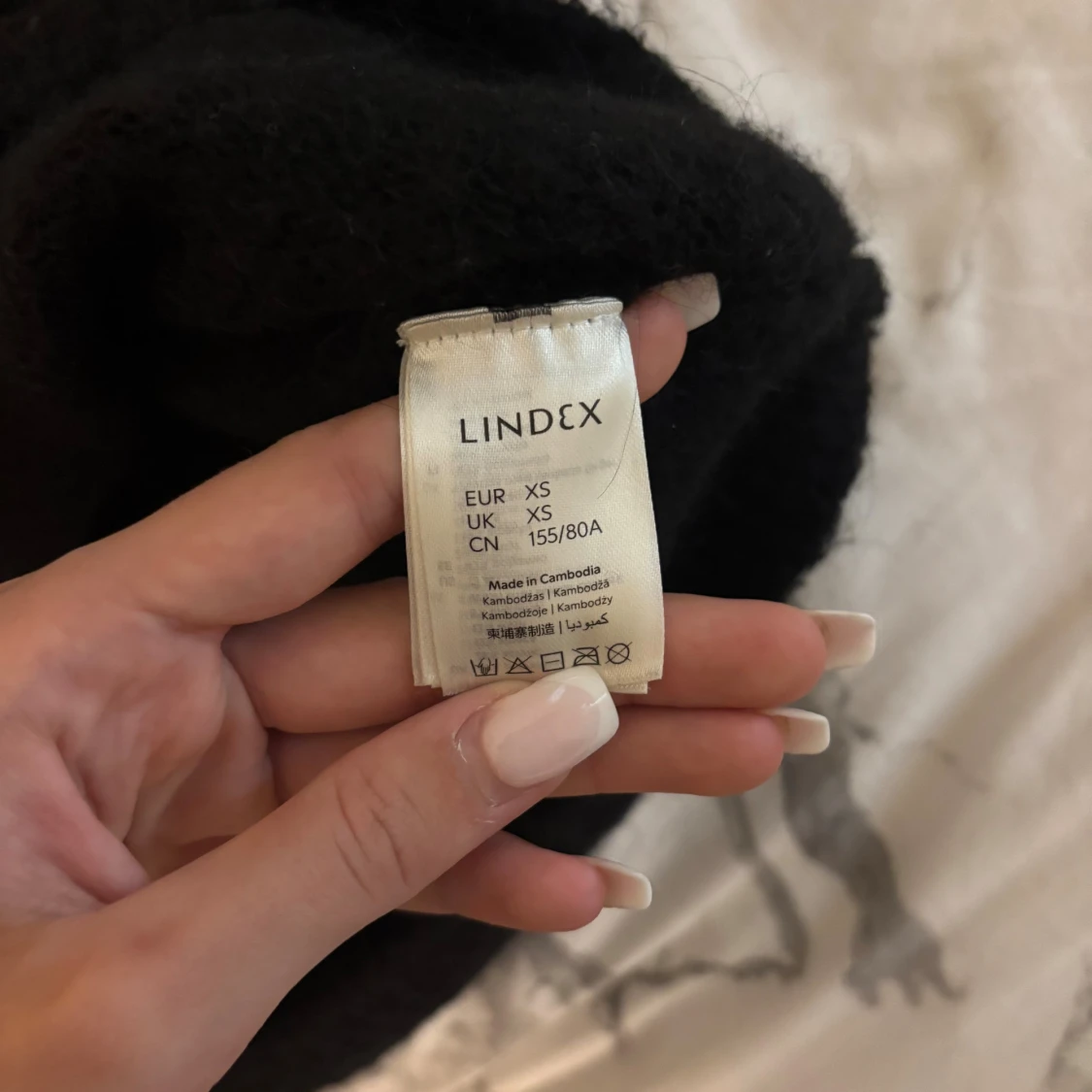 Svart stickad tröja från Lindex XS - 2