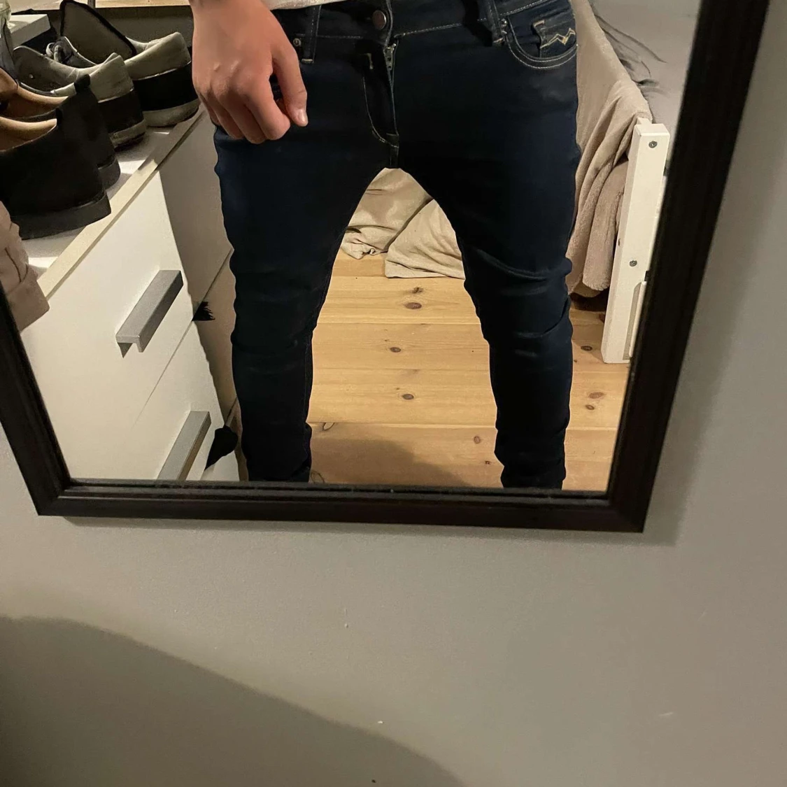 Mörkblå Replay skinny jeans