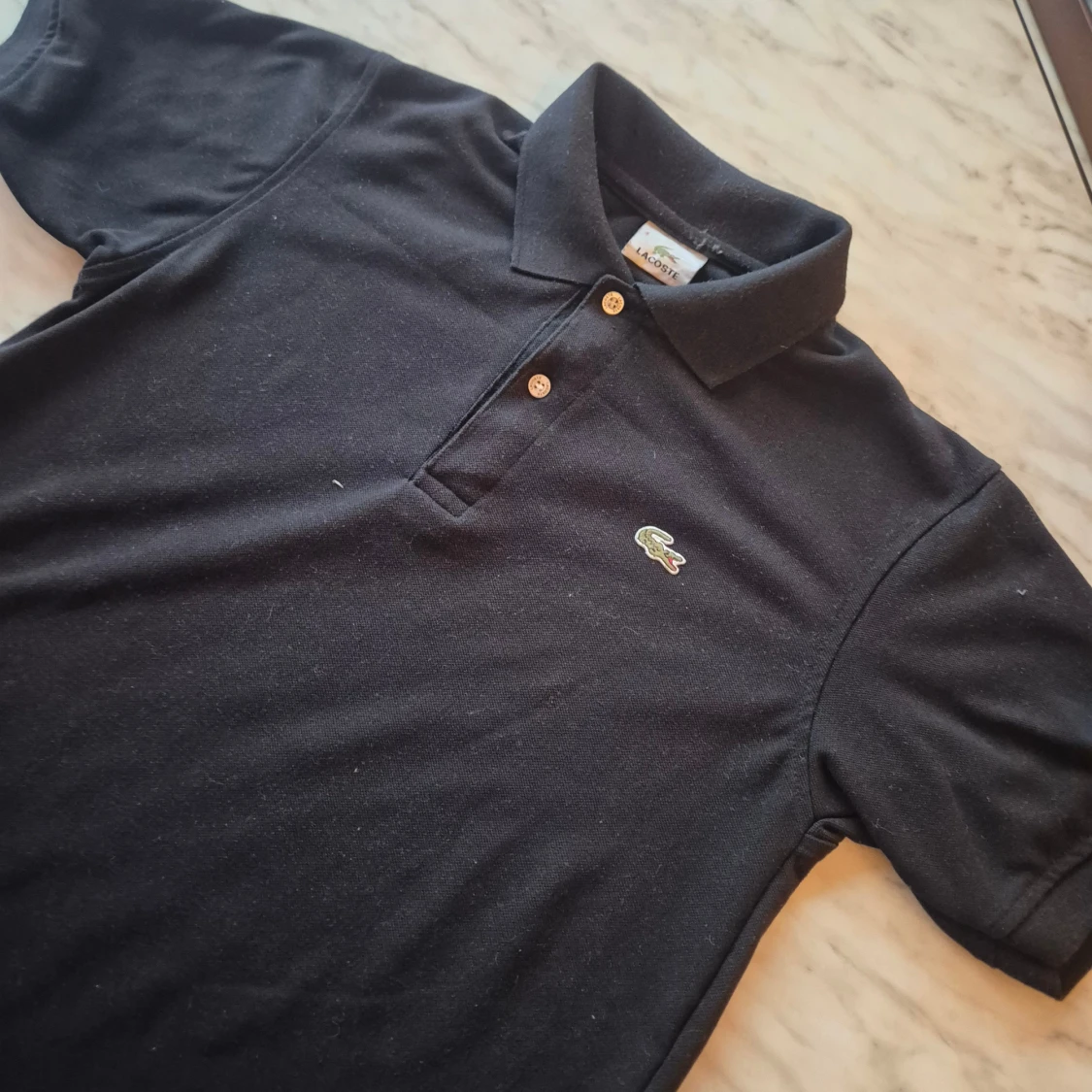 Svart pikétröja Lacoste - 2