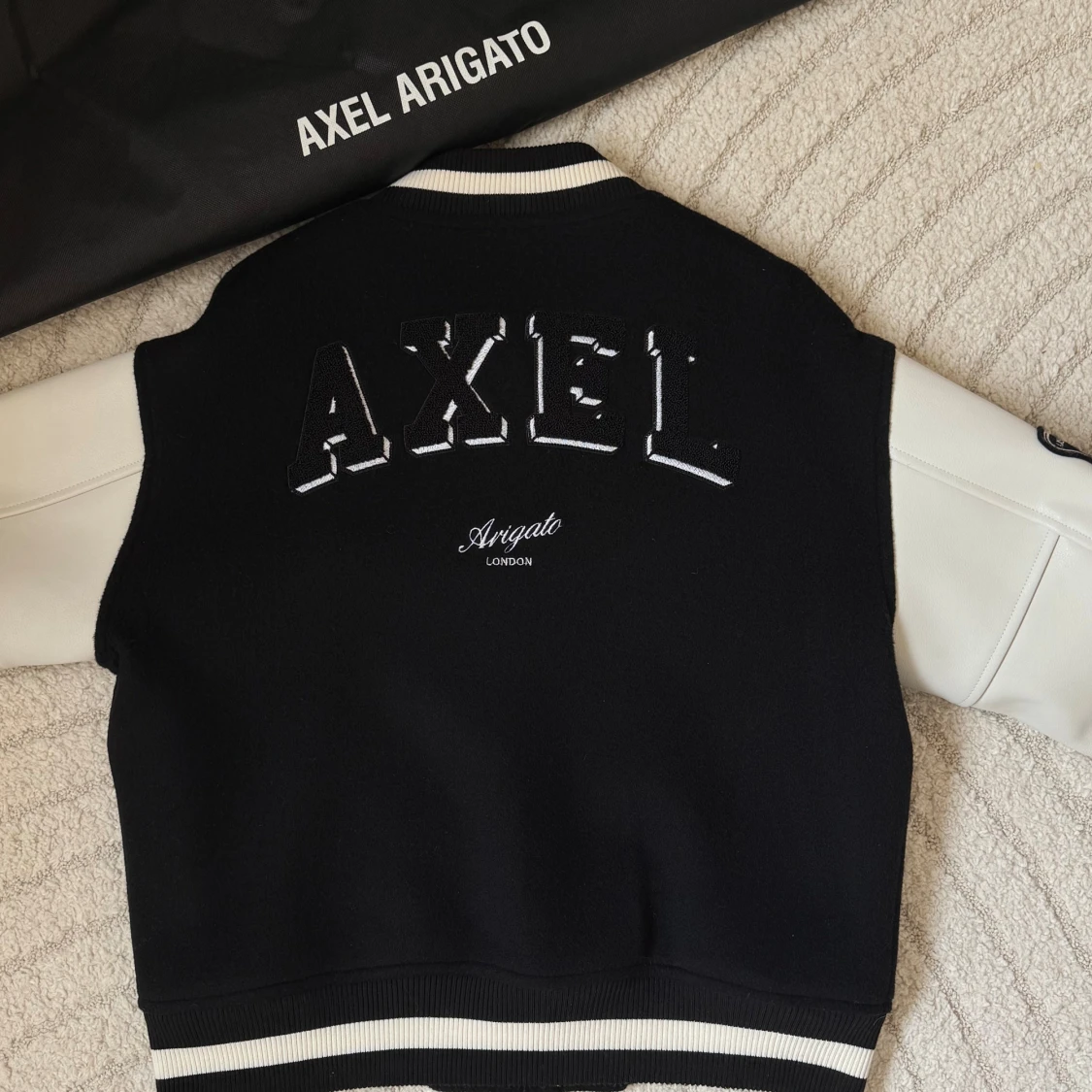 Illusion Varsity Jacket Black Axel Arigato - 2