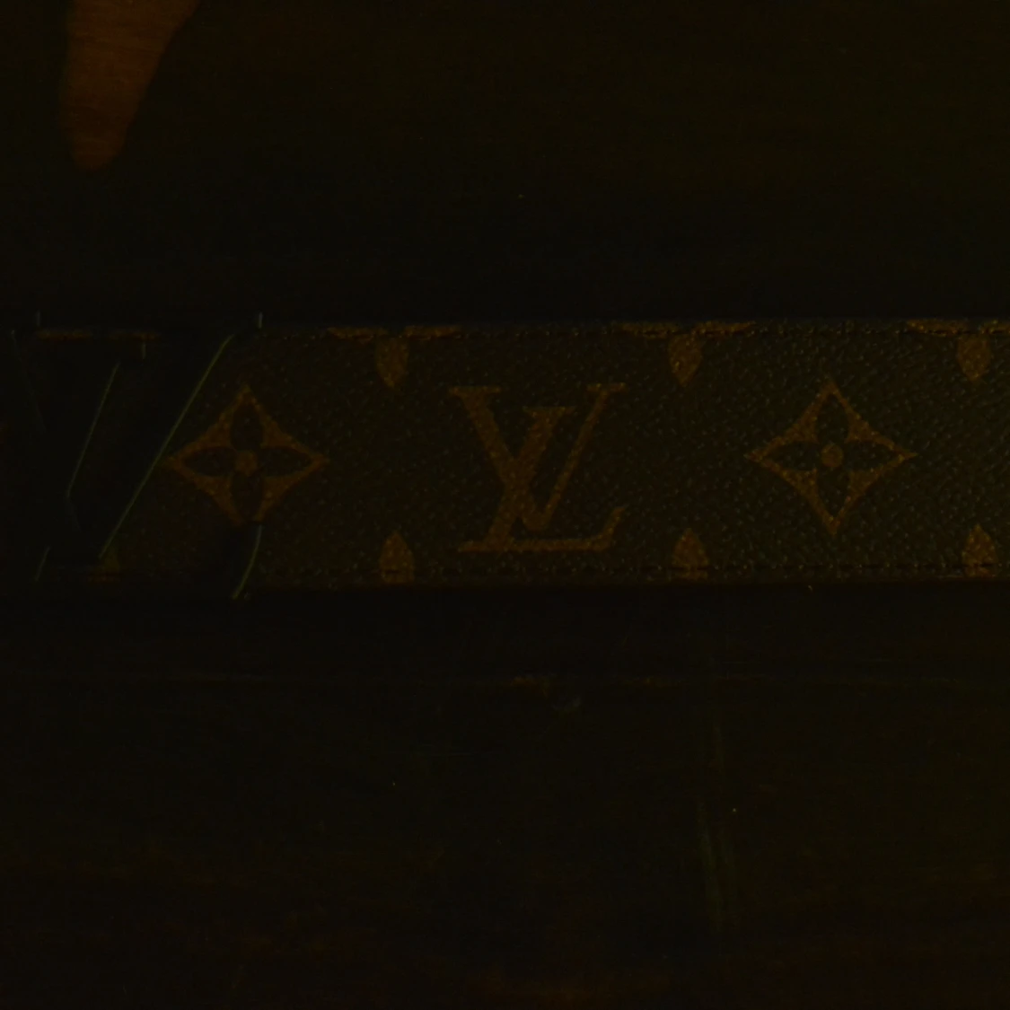 Louise Vuitton monogram bälte brun - 1