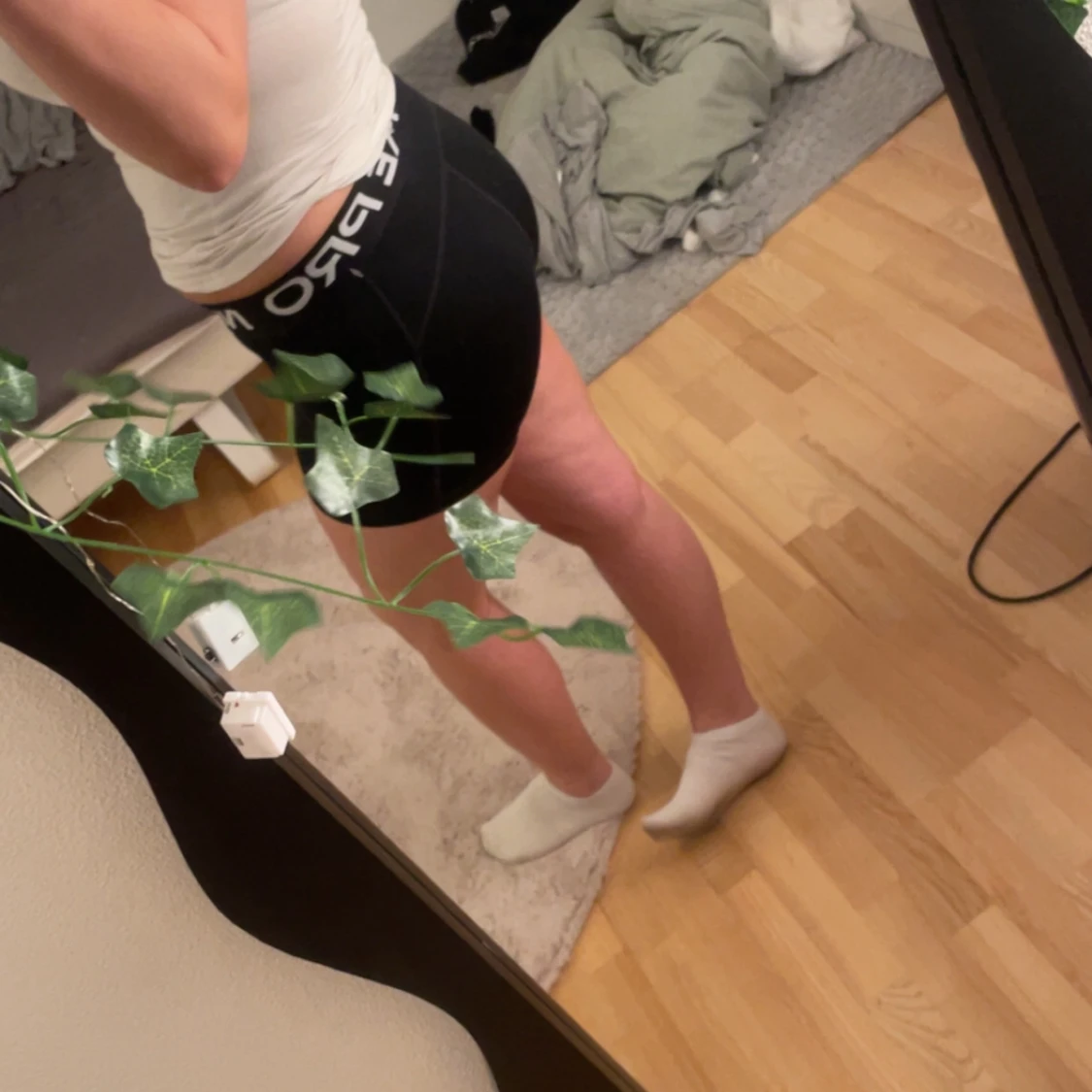 Svarta Nike Pro träningstights shorts