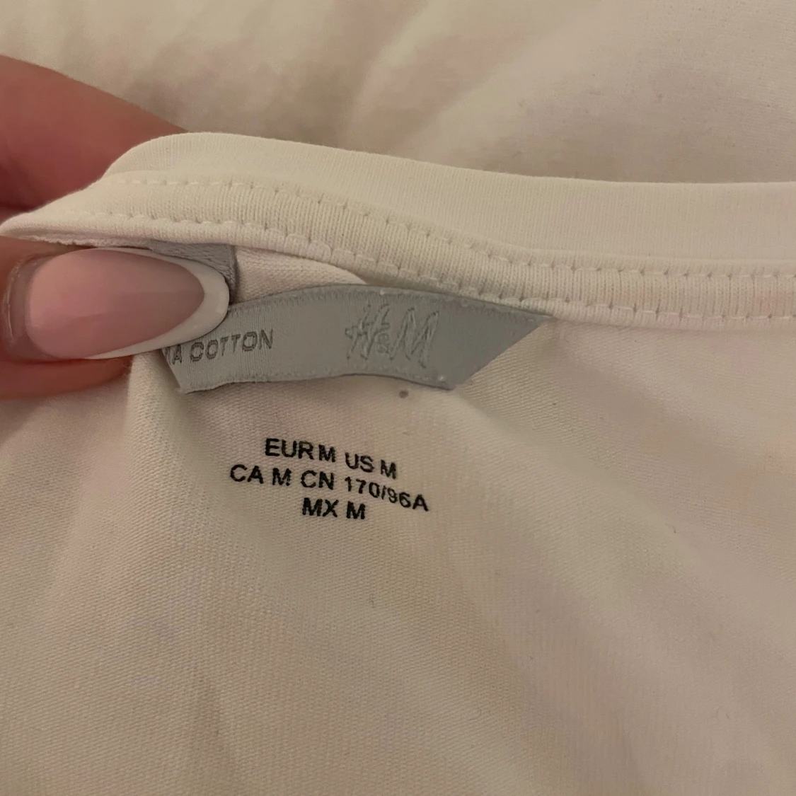 Vit långärmad tröja från H&M - 1