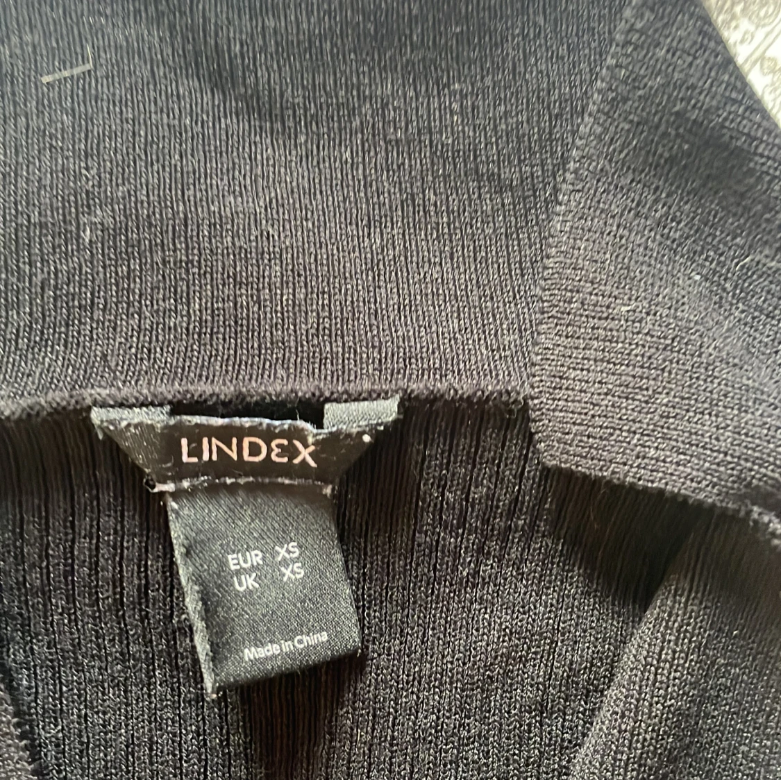 Svart ribbad kofta från Lindex XS - 2