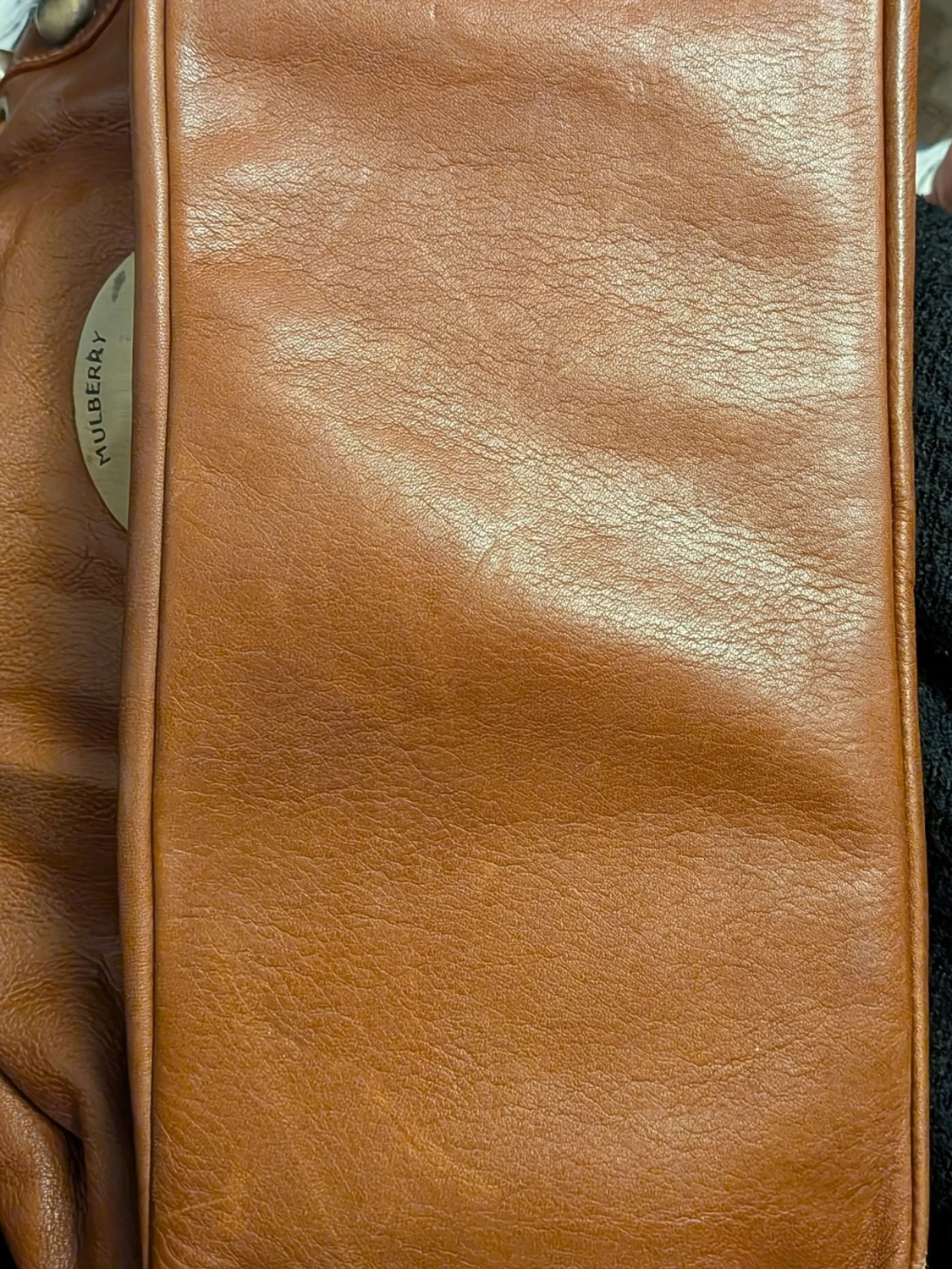 Brun axelväska från Mulberry i skinn - 2