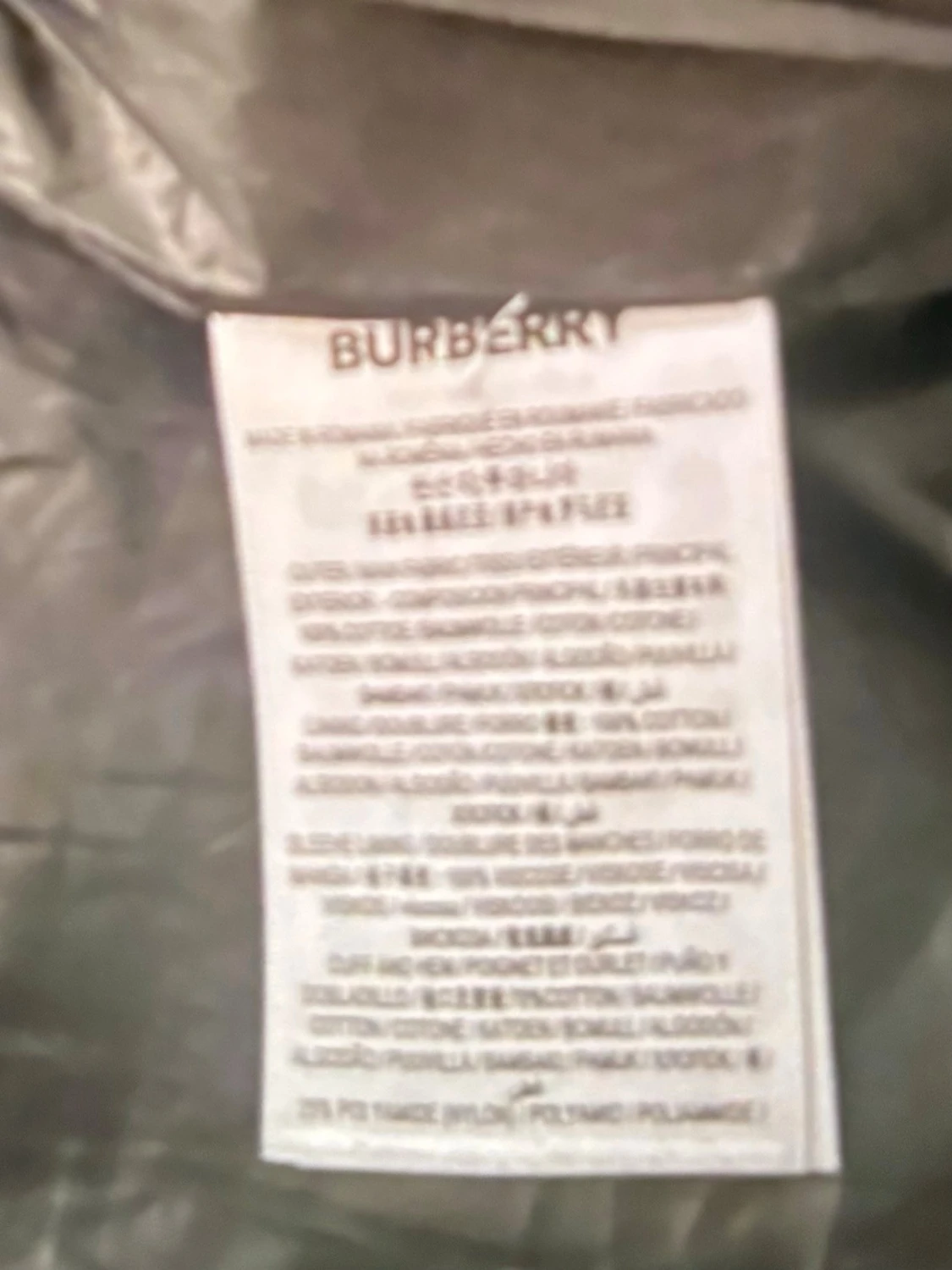 Svart Burberry pufferjacka M - 3