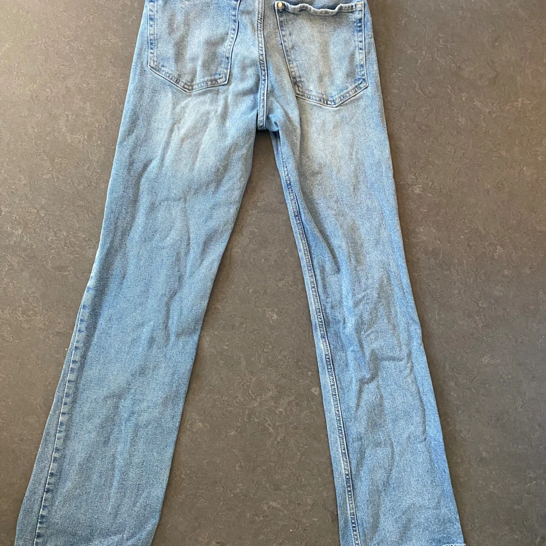 Ljusblå bootcut jeans - 1