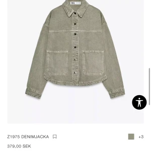  Jeans jacka från Zara - Säljer en söt grön jeans jacka från Zara, säljer för den inte kommer till användning🥰