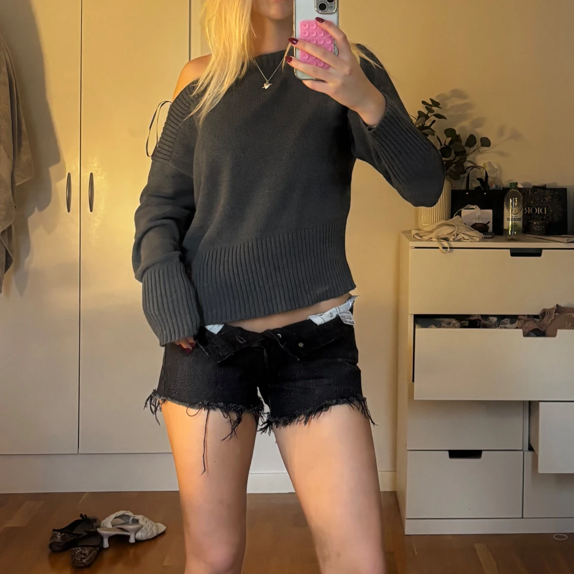 Svarta jeansshorts från Levi's