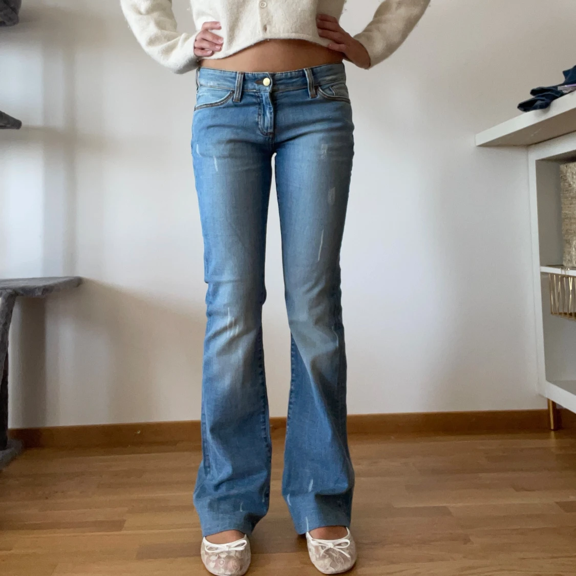 Mavi ljusblå bootcut jeans