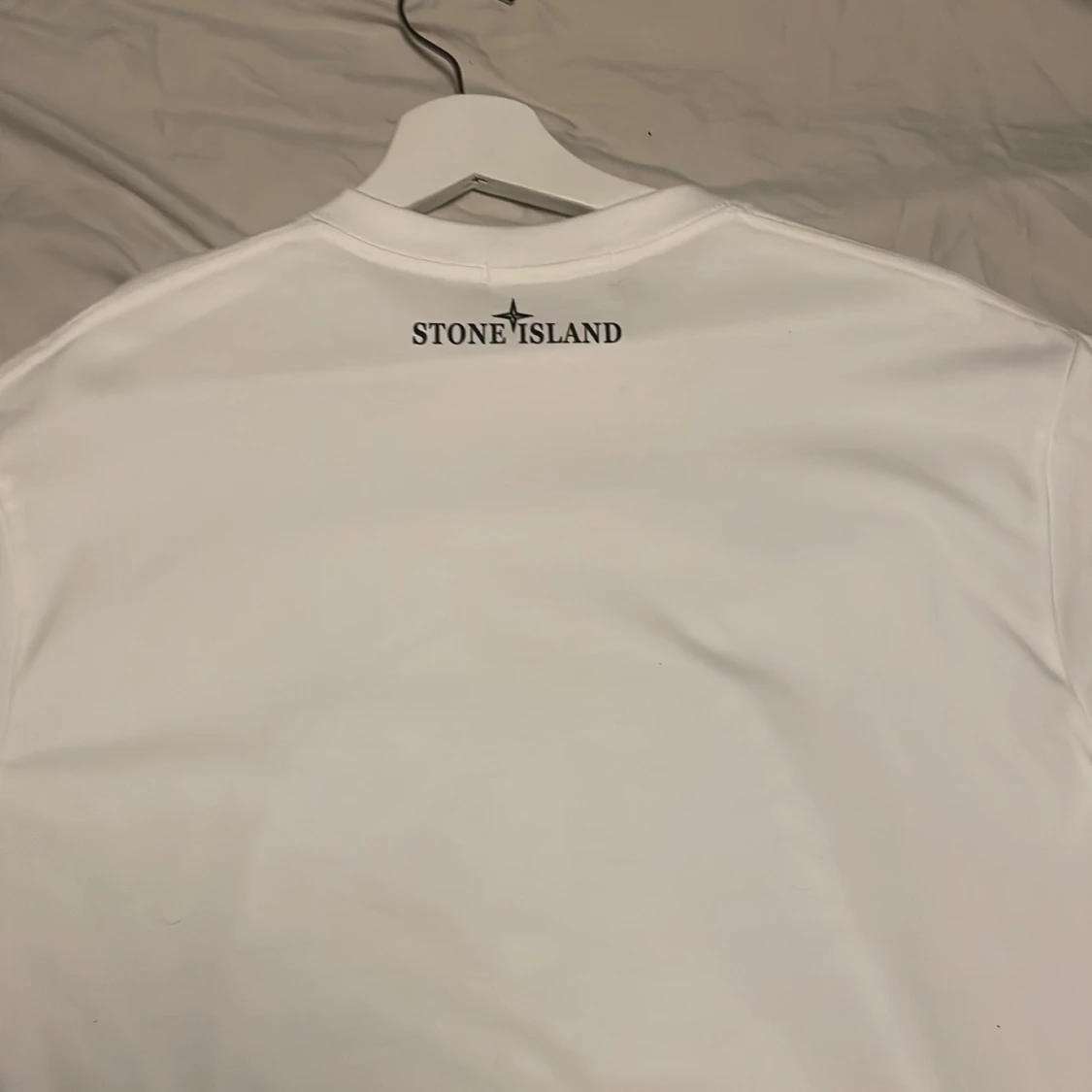 Vit Stone Island t-shirt med tryck - 2