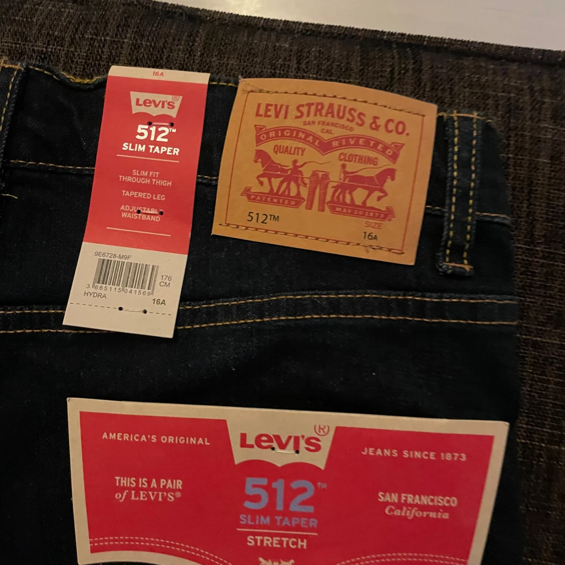Levi's 512 Slim Taper jeans mörkblå - 4