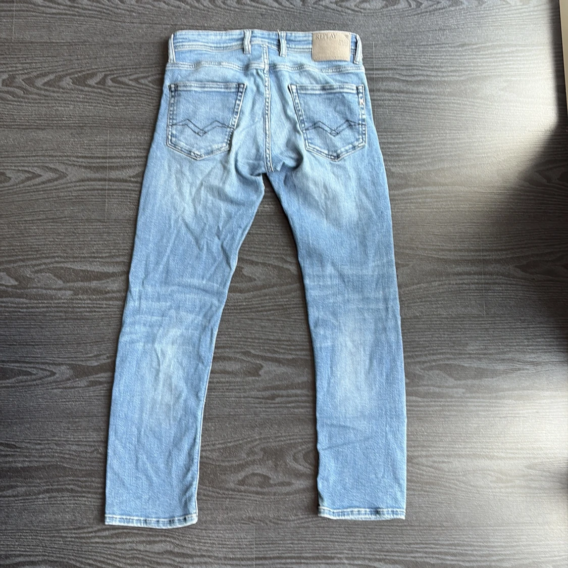 Replay ljusblå jeans straight fit - 4