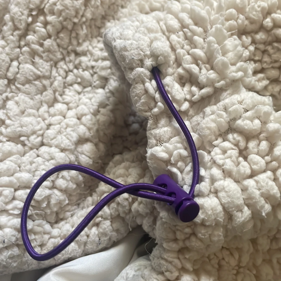 Vit teddyjacka från H&M Divided XS - 4