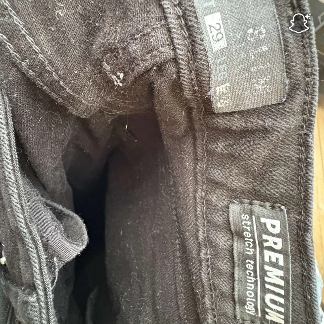 Svarta slim jeans med stretch - 1