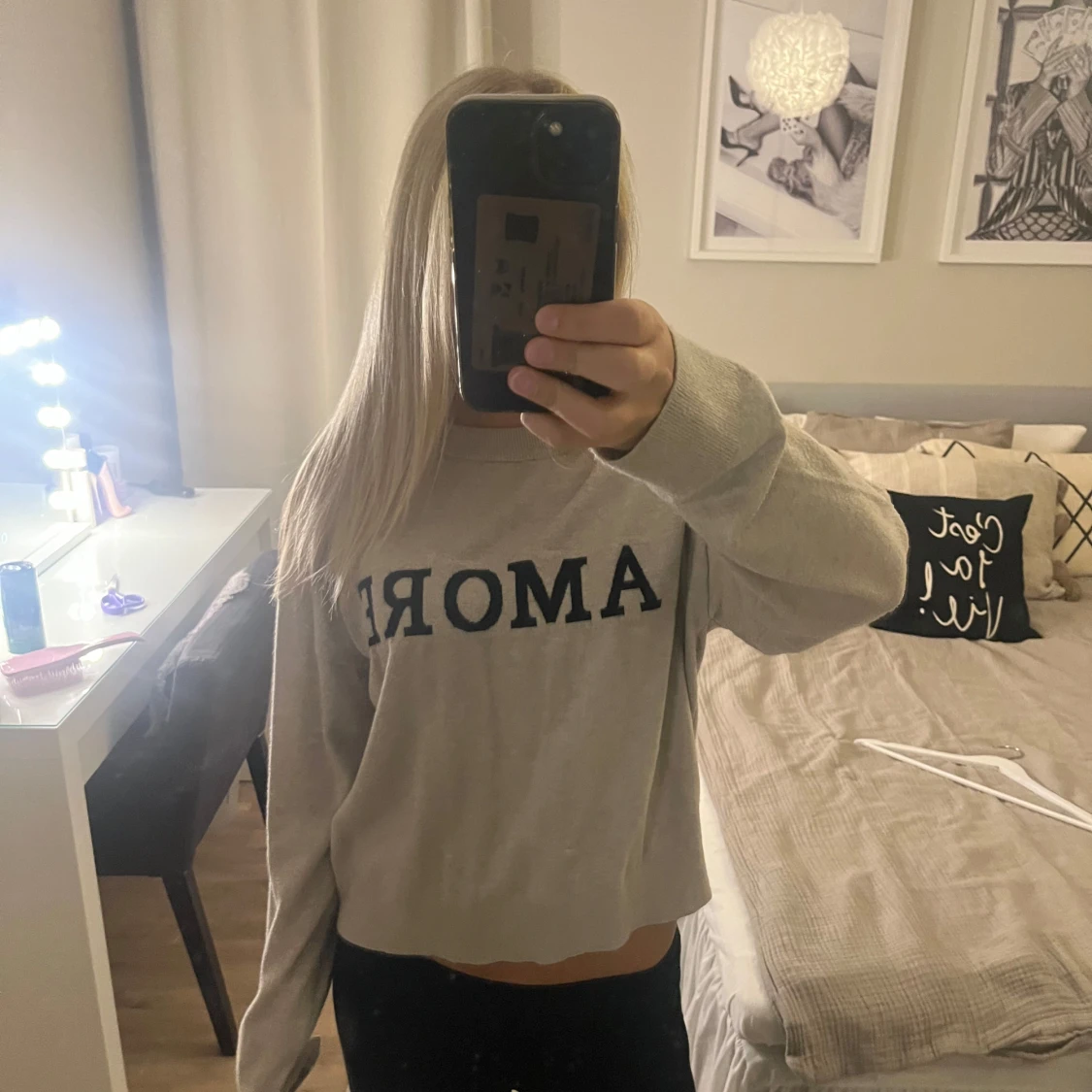 Stickad tröja ”amore” - 2