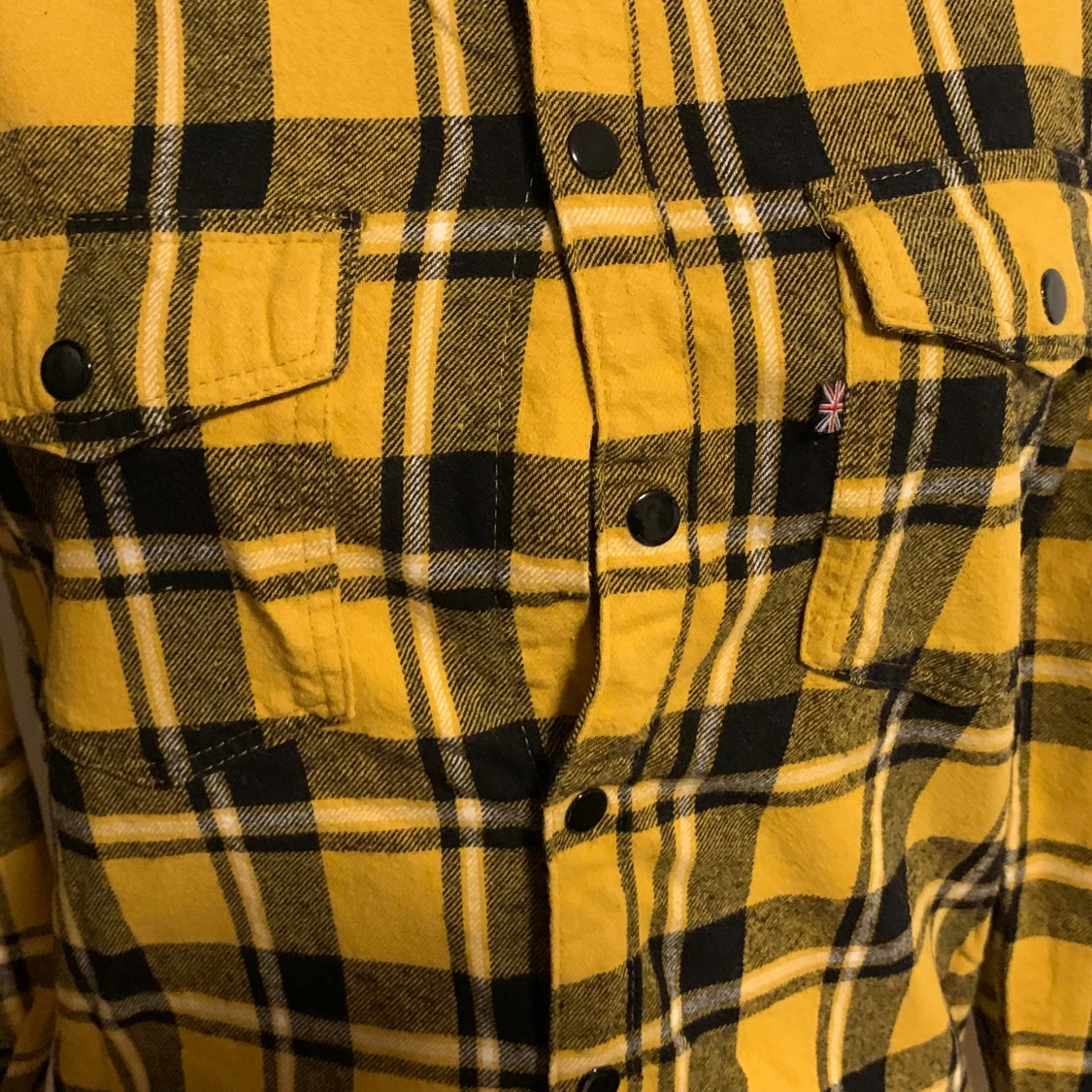 Gul och svart rutig skjorta Good For Nothing - 2
