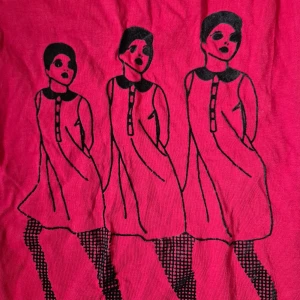 Röd t-shirt med grafiskt tryck - Cool röd t-shirt från American Apparel 💖💞