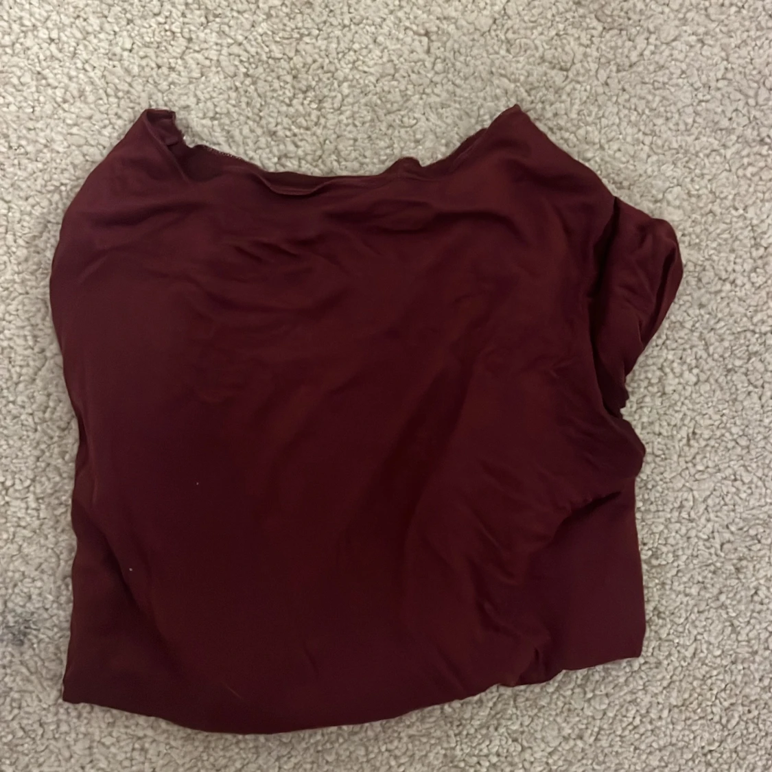Vinröd långärmad topp - 1