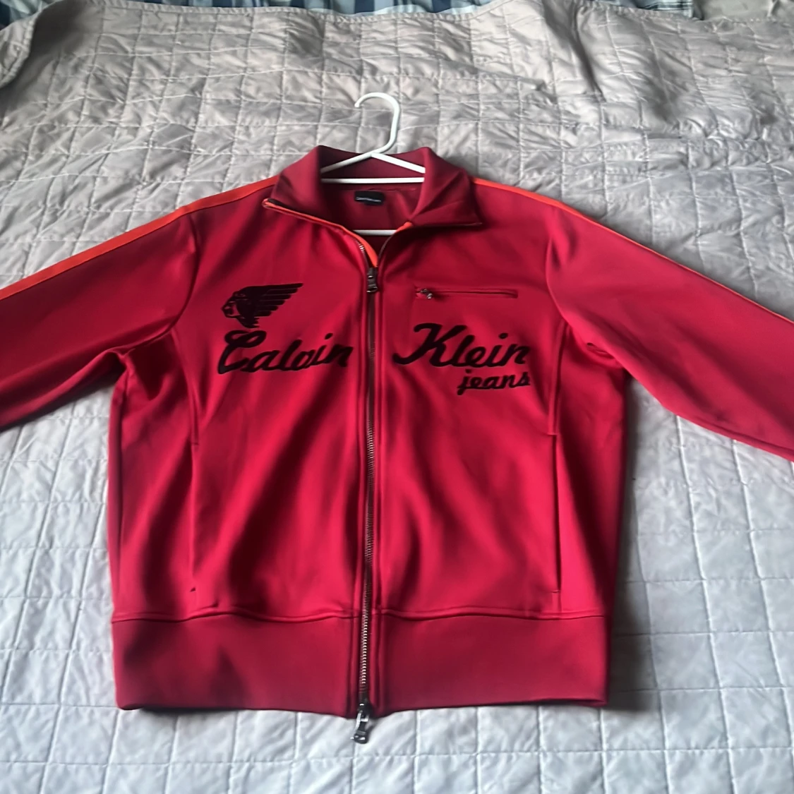 Röd Calvin Klein track jacket