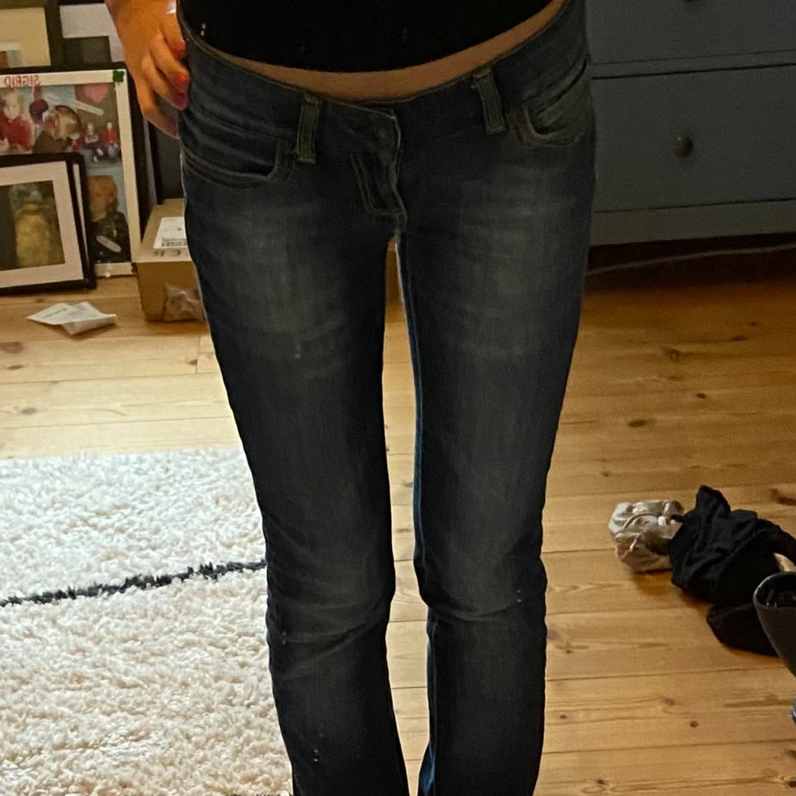 Blå raka jeans från ONLY - 2