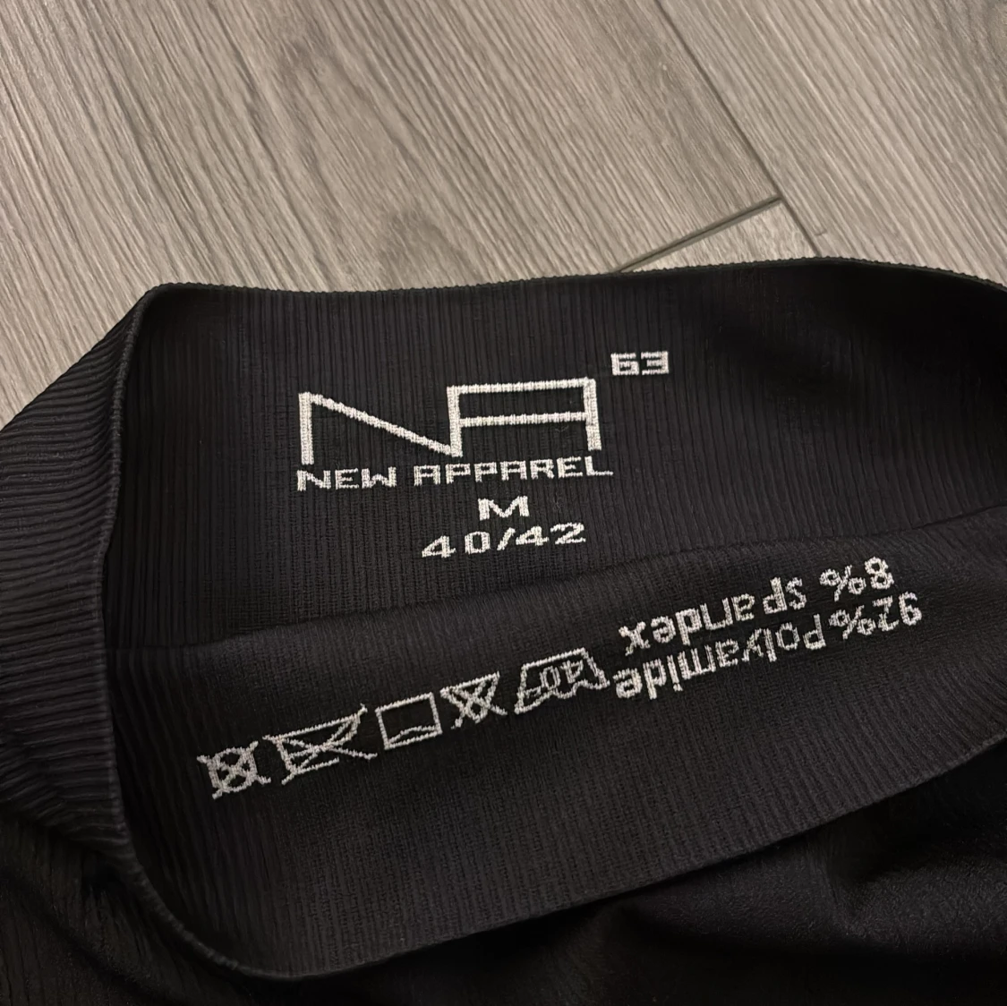 Svarta ribbade cykelshorts New Apparel - 2