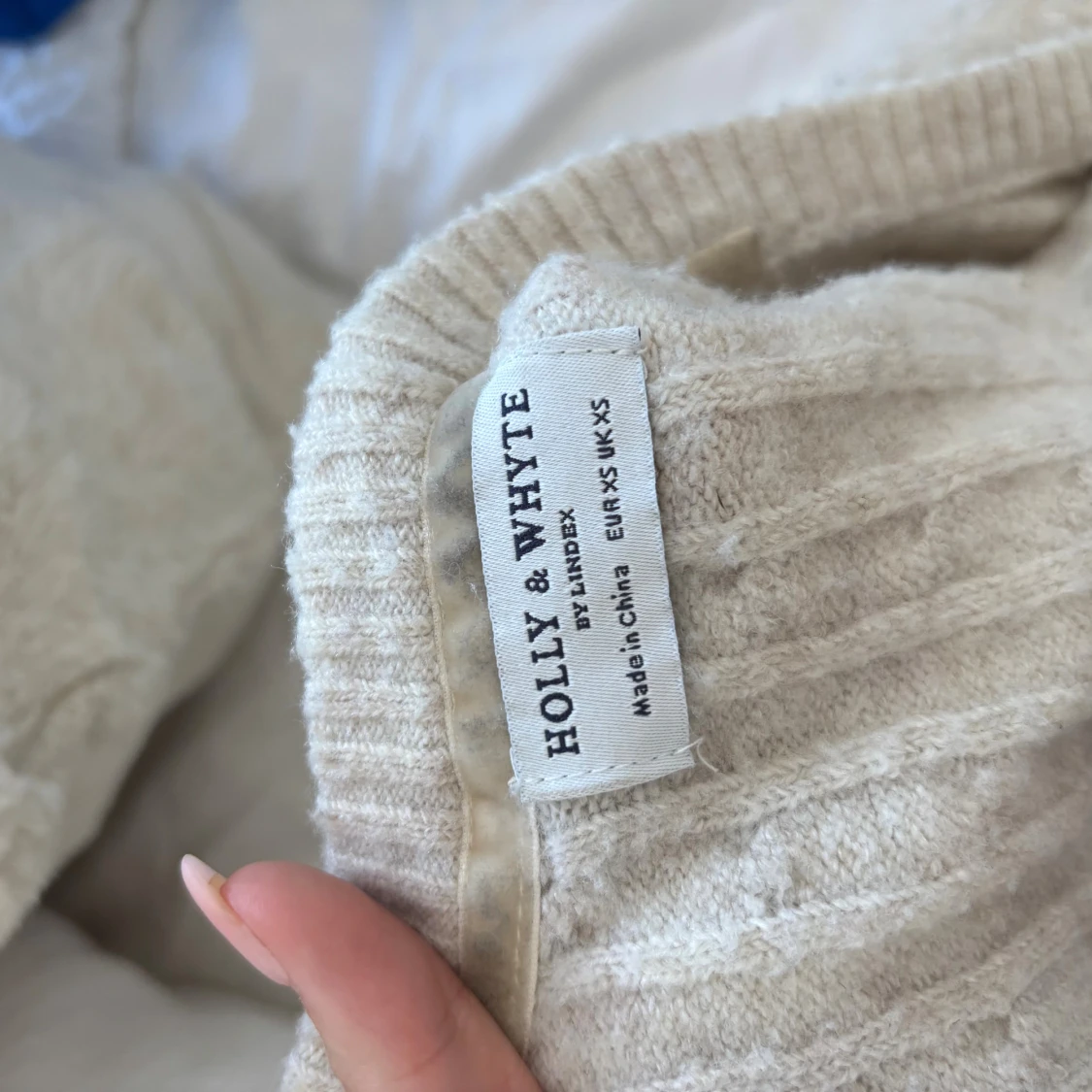 Beige kabelstickad kofta Holly & Whyte - 3