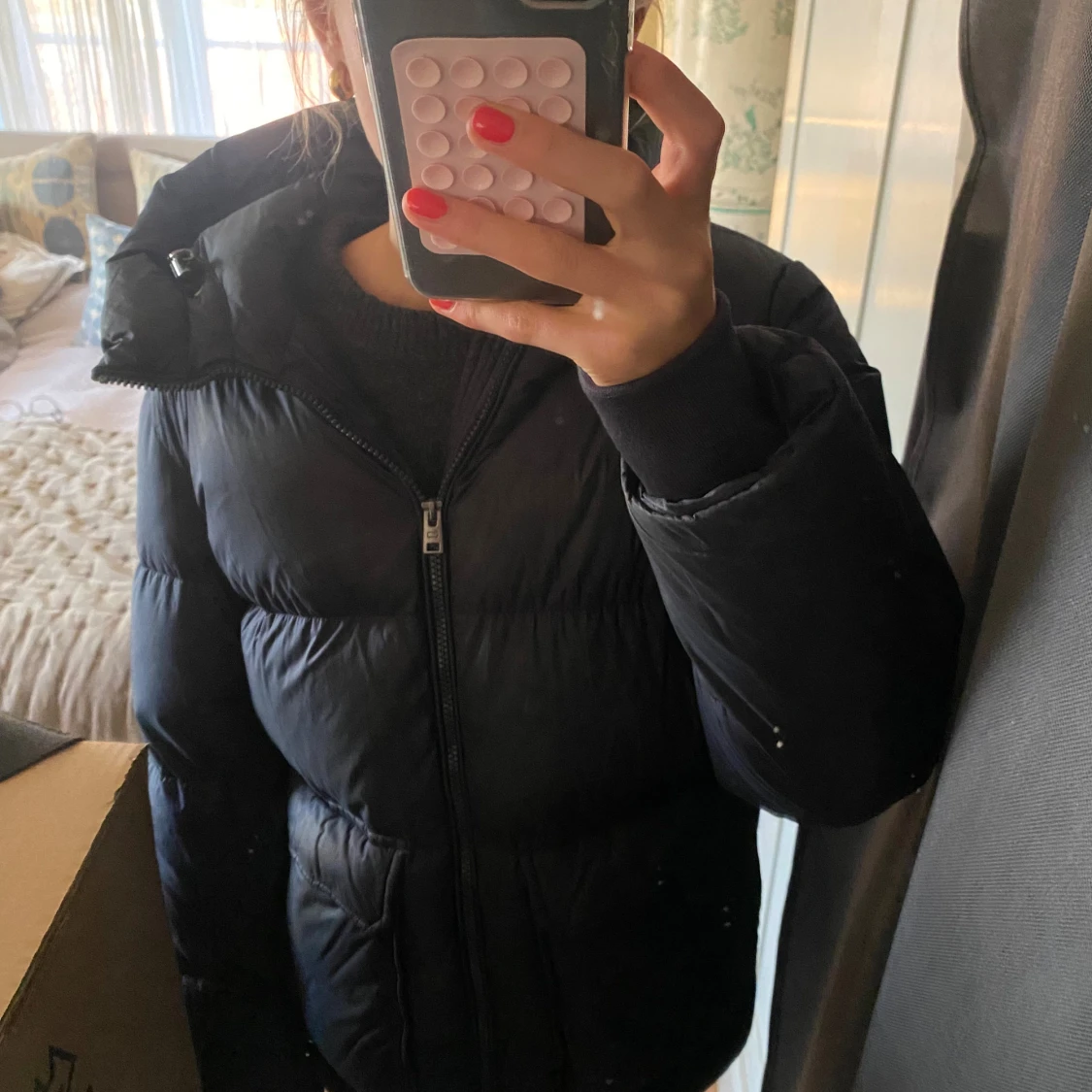 Mörkblå vinterjacka från Woolrich