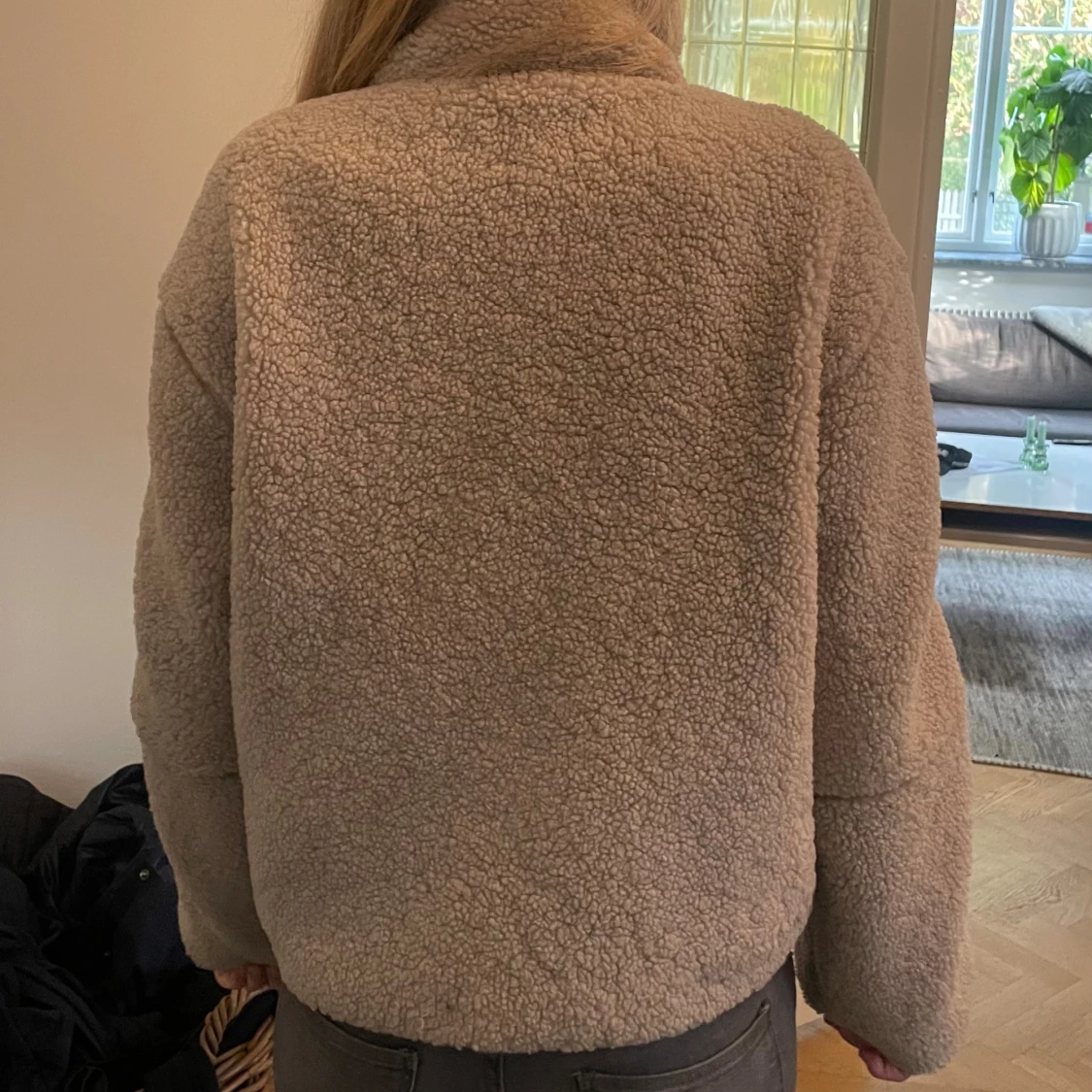 Beige teddyjacka  - 2
