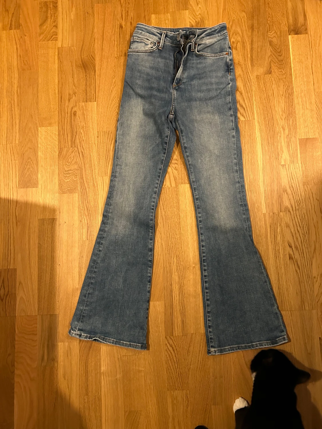 Blå Peachy Flare jeans, waist S, längd 31