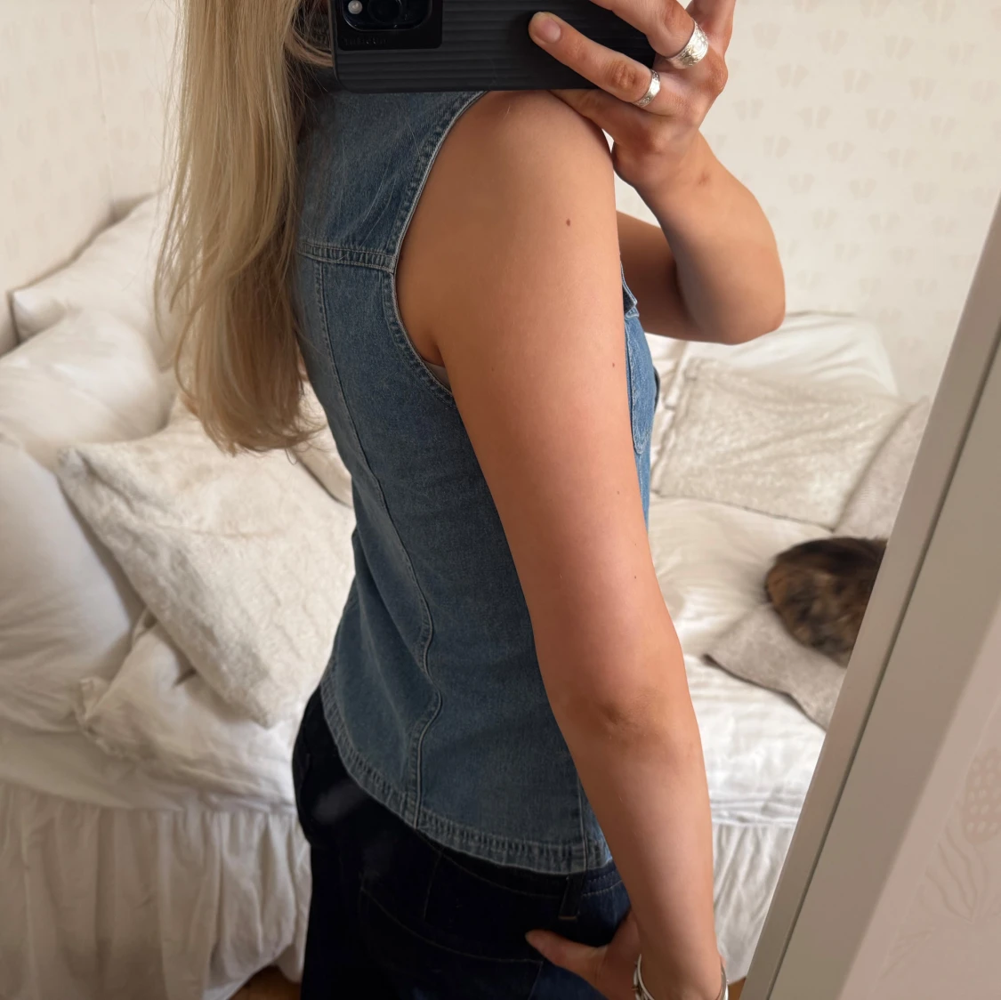 Denim topp / väst - 3