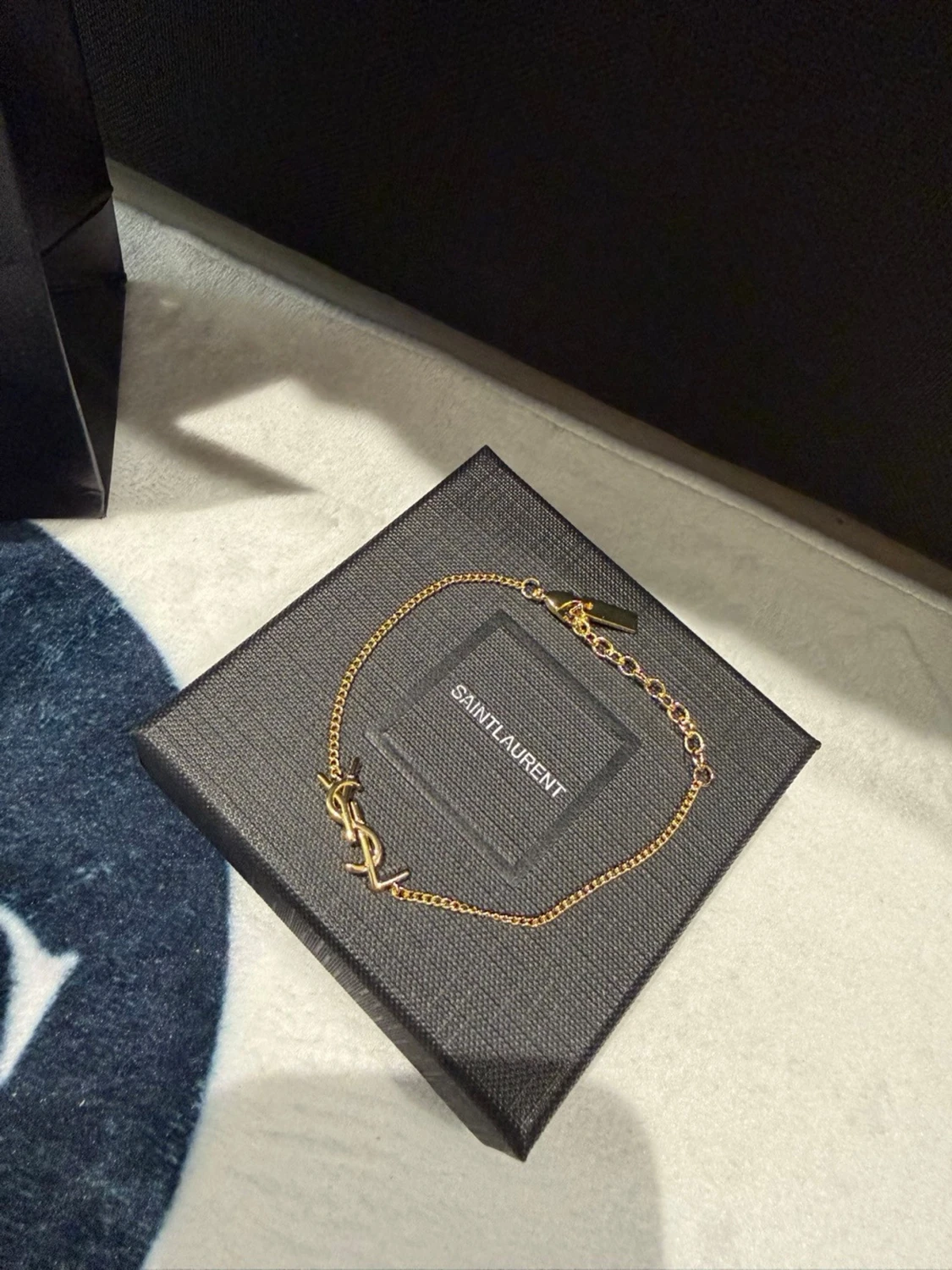 YSL Yves Saint Laurent gold bracelet -Unisex - 1