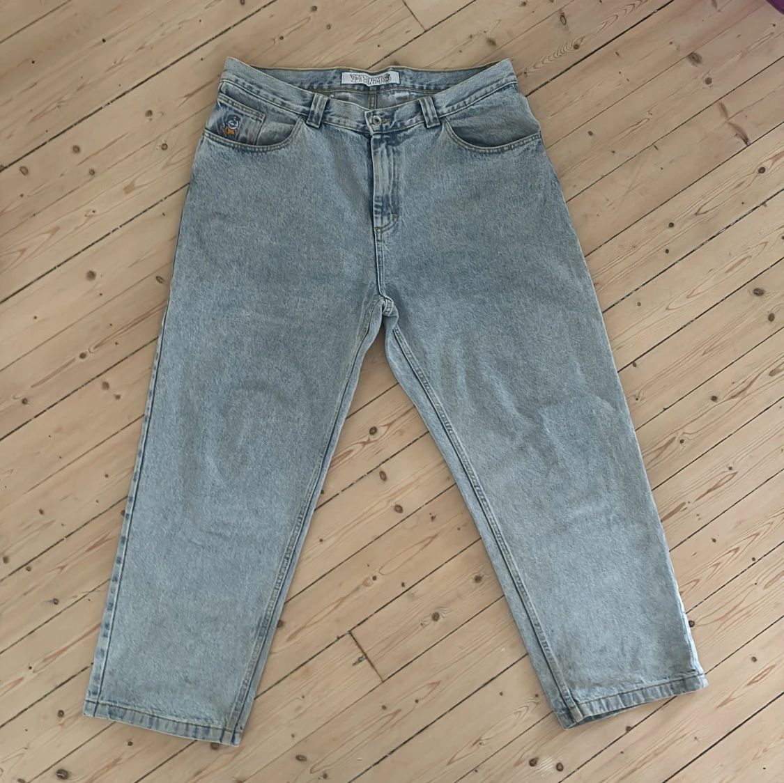 Ljusblå 93! Baggy jeans