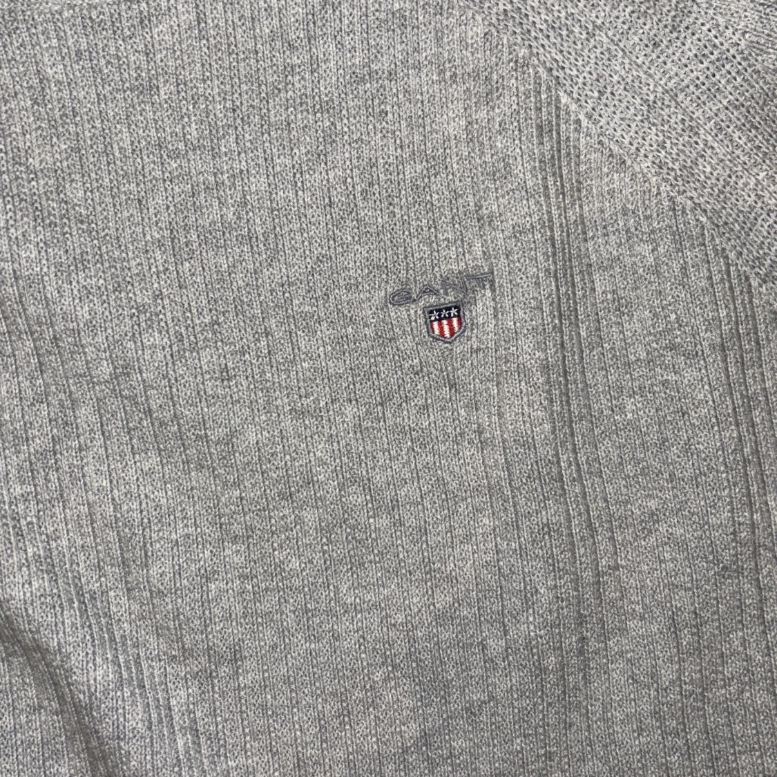 Grå stickad tröja från GANT - 3